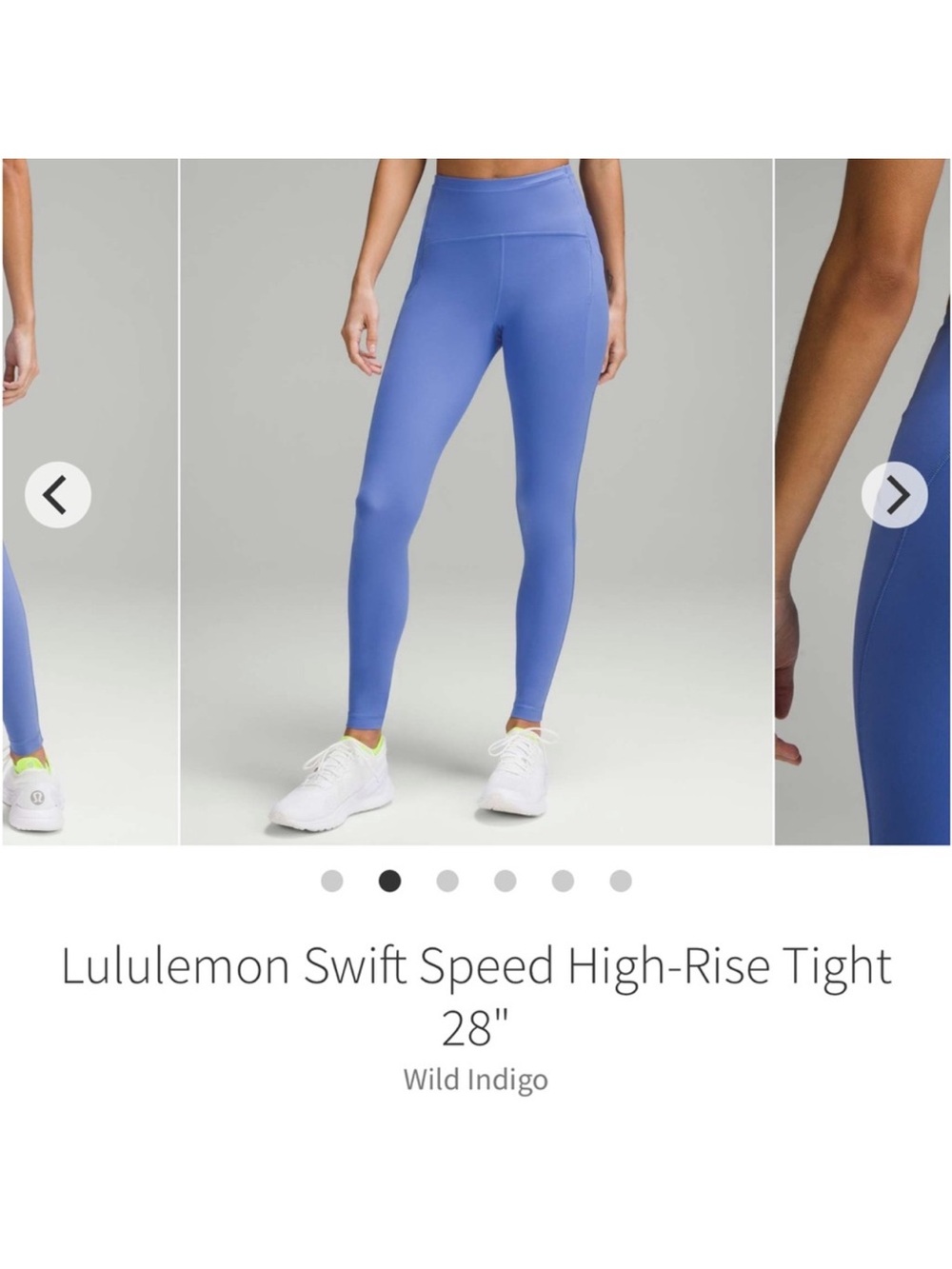 Lululemon Swift Speed High Rise Tight 28” Wild Indigo Sz 4